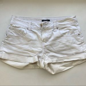 Forever 21 White low rise jean short